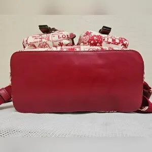 Tory Burch | Bags | Tory Burch Maroon Cream Nylon Medium  display picture 3
